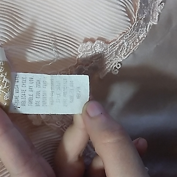 Vintage L.A. Intimates Baby Pastel Pink Teddy Slip Negligee Size Medium - Picture 4 of 6